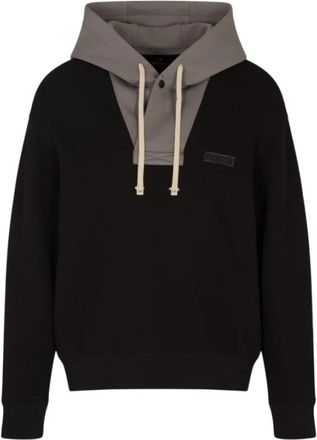 A|X Armani Exchange Hooded Sweatshirt - Heren - Hoodies - Zwart - S - Katoen - Hoodies & sweatvesten