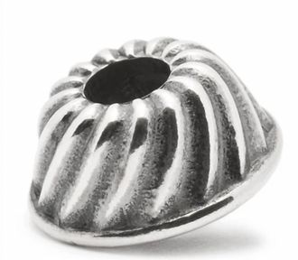 Trollbeads Womens Cake Form Bead Charm In Silver
