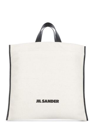 Jil Sander border Book Tote Square Shopping Bag