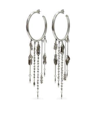 Isabel Marant Alex brass earrings - Silver