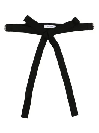 Dice Kayek stud-embellished tie-fastening belt - women - Viscose - 75 - Black