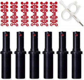 Hunter Pack 6 Aspersor De Riego Pgp-adj 3/4 Alcance 6,4-15,8 M Aspersor Ajustable Profesional