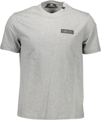 Plein Sport Cotton T-Shirt - Heren - Sportshirts - Grijs - S - Katoen - Fitness