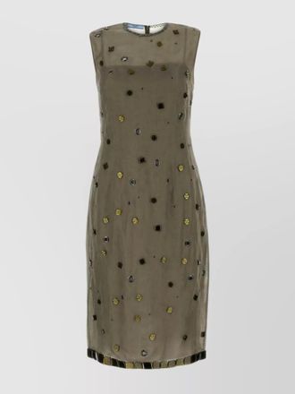 Prada silk knee-length dress