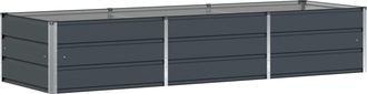vidaXL Jardinera Antracita 240 X 80 X 45 Cm Acero Vidaxl
