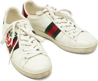 Gucci Sneakers Ace GG con applicazione - Bianco