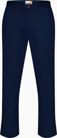 Timberland Mens Twill Solid Patterned Straight Chinos - Navy - Size: 32