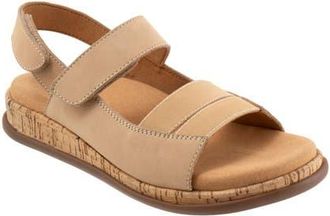 Trotters Gemini Slingback Wedge Sandal - Multiple Widths Available in Beige Nubuck at Nordstrom, Size 10.5