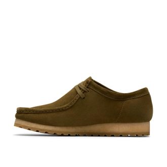 Clarks Originals Mens Wallabee RB Olive Suede 26183094, Olive Suede, 10.5