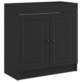 vidaXL Cabinet Debajo Del Fregadero Negro 78,5 X 37,5 X 81 Cm Vidaxl