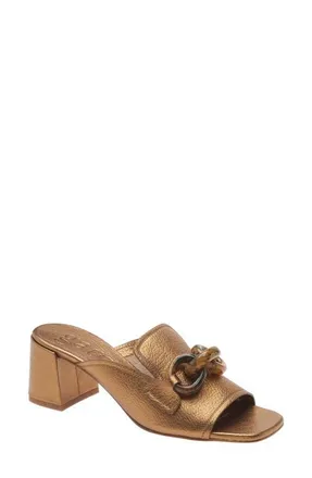 Pedro Garcia Umita Slide Sandal in Old Gold Petitgrain-Tortoise at Nordstrom, Size 8.5Us