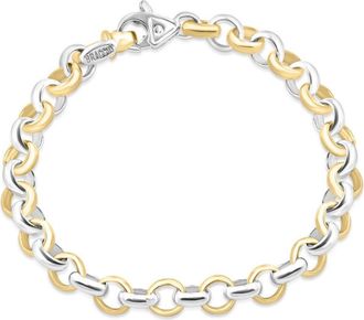Pompeii3 Mens Link 14k Gold (36gram) or Platinum (59gram) 8mm Link Bracelet 9