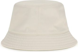 Moncler Womens Reversible Bucket Hat White Polyester E Hairbands