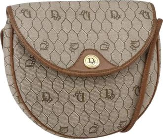 Dior Pre-owned Vintage Schoudertas - Dames - Vintage Schoudertas - Beige - ONE Size - Leer - Vintage