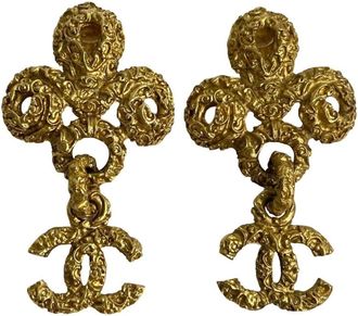 Chanel Plating Clip Earrings (Pre-Owned)