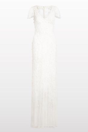 Jenny Packham Sweet Juliet Floral Lace Dress in Ivory at Nordstrom, Size 10 Uk