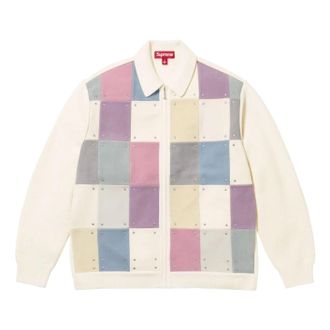 SUPREME FW25 Studded Suede Zip Up Cardigan Multicolor SUP-FW25-162-MULTI