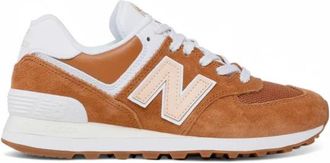 New Balance Su&egrave;de Veterschoenen met Canvas Inzetstukken - Heren - Sneakers - Bruin - 43 EU - Su&egrave;de - Schoenen