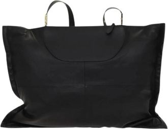 Burberry Pre-owned Tote Bags, female, Black, Size: ONE SIZE Pre-owned Leather Shoulder Bag