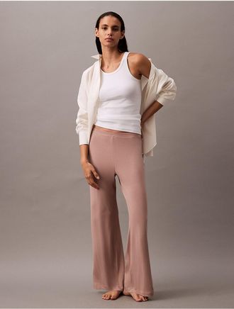 Calvin Klein Womens Ultra-Light Lounge Sleep Pants - Pink - XS