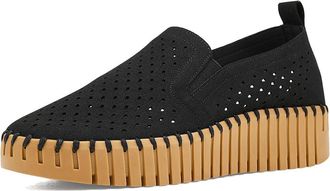 Ilse Jacobsen Tulip 4078 Womens Dress Flat Shoes Black Mocca : EU 40 (US Womens 10) M, Leather