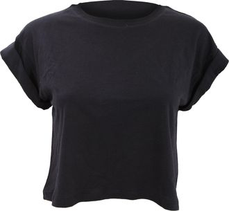 Mantis Womens/Ladies Crop Top/Short Sleeve T-Shirt (M) (Black)