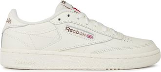Reebok Women Club C 85 Sneaker, Chalk/Chalk/Rose Gold, 3