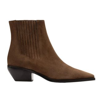 Parall&egrave;le Parallele - Kira Enkellaarzen - Dames - Schoenen - Beige - Maat: 38 EU Leer