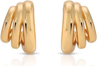 Ettika Rooted Vines Small Hoop Earrings in Gold at Nordstrom