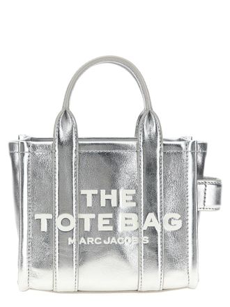 Marc Jacobs Womens The Metallic Leather Crossbody Tote Crossbody Bag