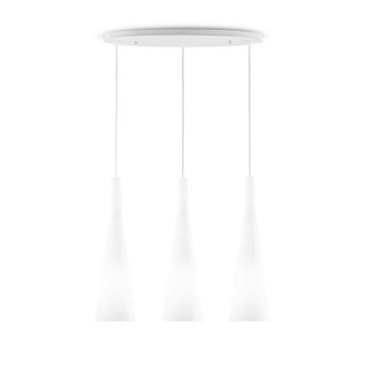 Netlighting Milk 3 Light Hanging Ceiling Pendant Light White E27