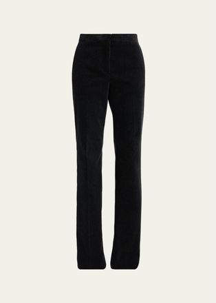 Tom Ford Polka-Dot Velvet Bootcut Trousers