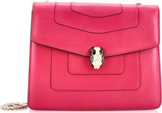 Bulgari Serpenti Forever Square Shoulder Bag Leather Medium