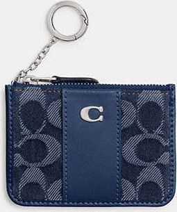 Coach Essential Mini Id Card Case In Signature Denim