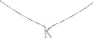 House of Brilliance 10K Gold Diamond Accent A-Z Block Initial Pendant Necklace