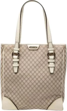 Celine Pre-owned Vintage Tote Bag - Dames - Vintage Shopper - Beige - ONE Size - Leer - Vintage