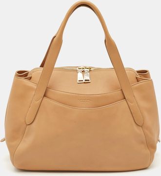 Lancel Beige Leather Satchel