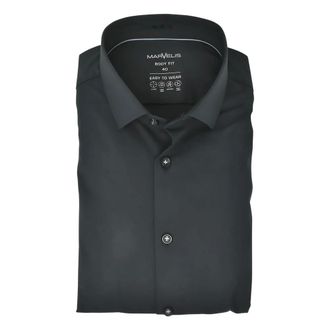 Marvelis Easy to Wear overhemd - Heren - Overhemden - Zwart - Maat: S