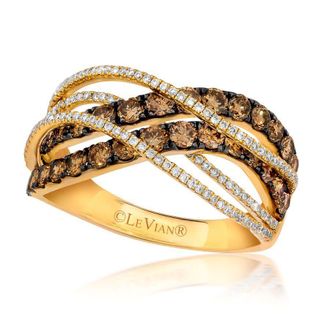 Le Vian Ladies Chocolatier Rings set in 14K Honey Gold