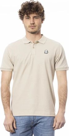 Invicta Heren Logo Piquet T-shirt - Heren - Polos - Beige - M - Katoen - Tops