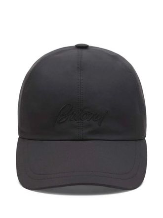 Brioni Performa embroidered cap - Blu