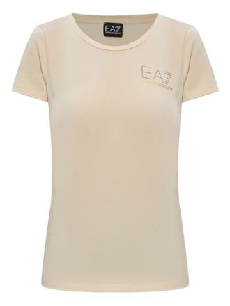 Emporio Armani T-shirt met logo - Beige