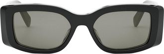 Celine Maxi Triomphe Grey Square Ladies Sunglasses CL40282U 01A 53