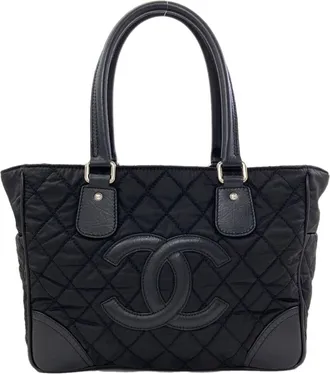 Chanel Black Nylon Tote Bag (Pre-Owned)