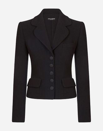 Dolce & Gabbana Short Single-breasted Dolce Jacket - Woman Blazers Black 36