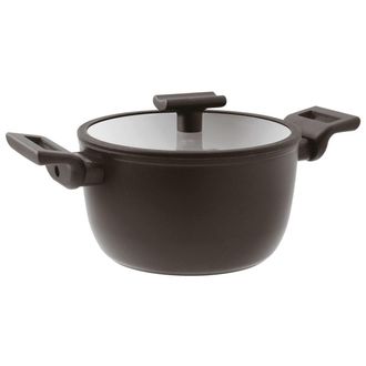 Sambonet High saucepan with 2 handles - Round - Ø 28.0 cm - h 13.8 cm - 7.600 l - Titan Pro Double Induction
