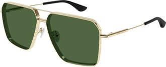 Alexander McQueen Am 0500S Zonnebril - Heren - Zonnebrillen - Geel - 60 MM - Nylon - Accessoires