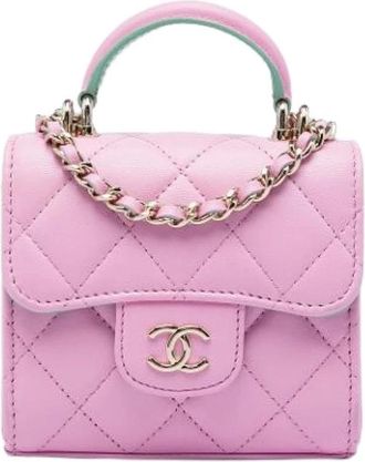 Chanel Borsa Mini Satchel Pre-owned - - Pre-owned - Donna - Rosa - ONE SIZE