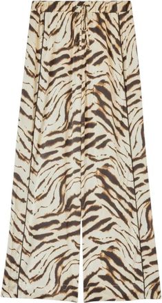 Ganni Wijde broek - Dames - Wijde Broeken - Veelkleurig - M - Broeken