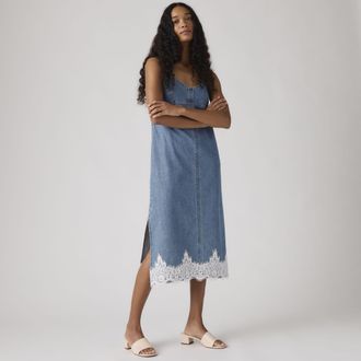Levi's 90s Denim Slip Dress - Womens - XS - Blue